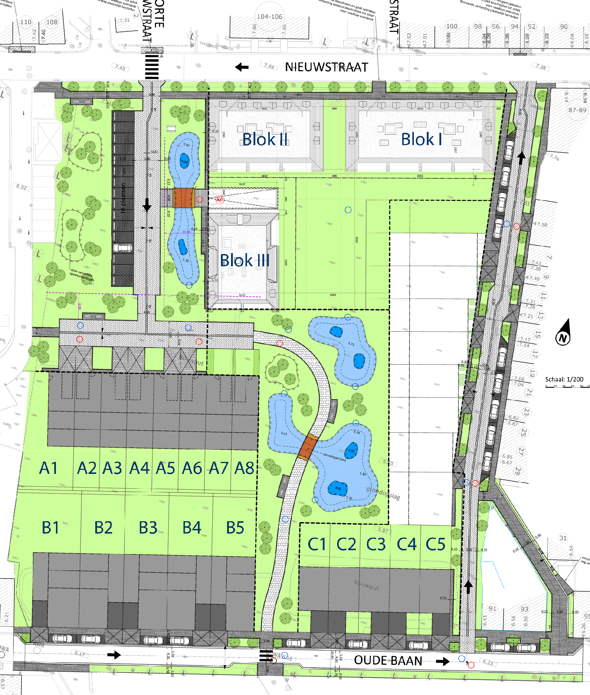 Plan van de volledige nieuwbouwwijk 'Klinkaert'